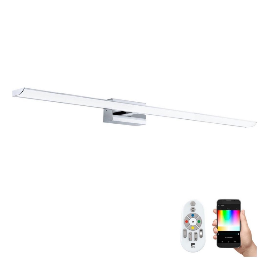 Eglo 33768 - LED RGBW Himmennettävä kylpyhuoneen peilivalaistus TABIANO-C LED/21W/230V 2700-6500K 90,5 cm IP44 + kauko-ohjaus