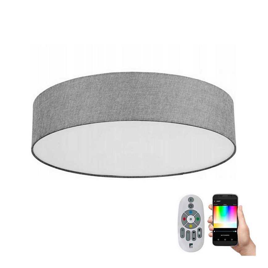 Eglo 33772 - LED RGBW Himmennettävä kattovalo ROMAO-C LED/33W/230V harmaa + kauko-ohjaus