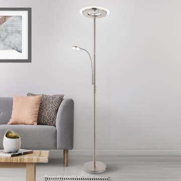 Eglo 33849 - LED Himmennettävä kosketus lattialamppu SOLANO LED/30W/230V + LED/4W