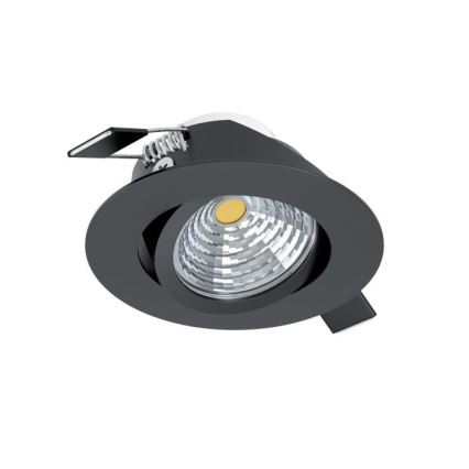 Eglo - LED Himmennettävä upotettava valo/6W/230V musta