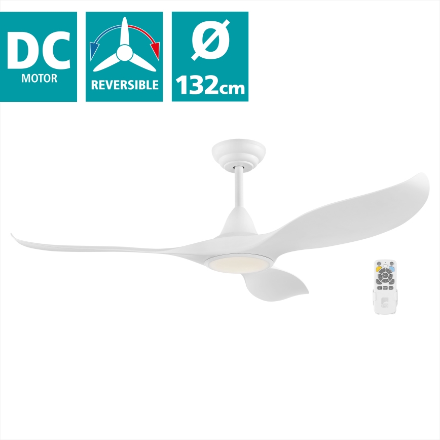 Eglo - LED Kattotuuletin LED/15W/230V + kauko-ohjaus