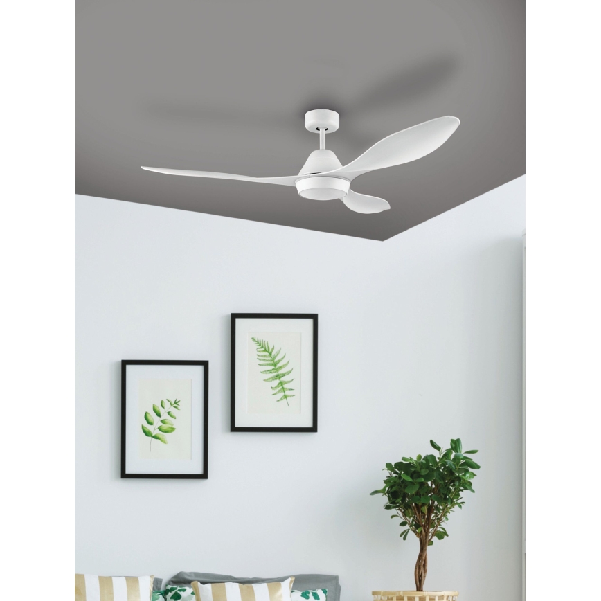 Eglo 35015 - LED Kattotuuletin ANTIBES LED/18W/230V + Kauko-ohjaus
