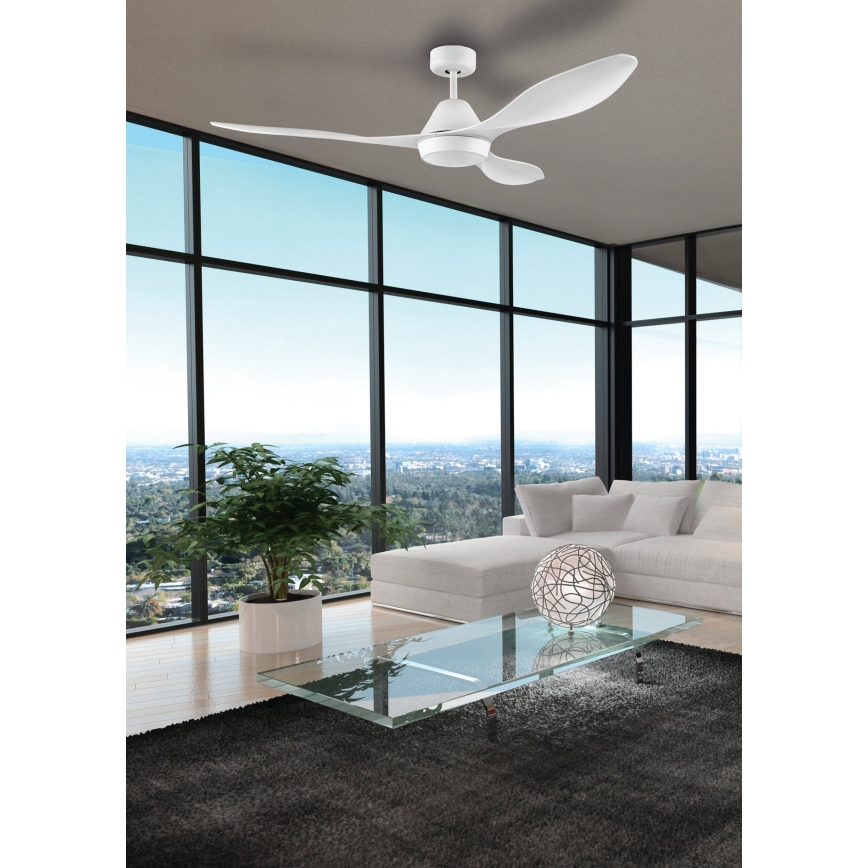 Eglo 35015 - LED Kattotuuletin ANTIBES LED/18W/230V + Kauko-ohjaus