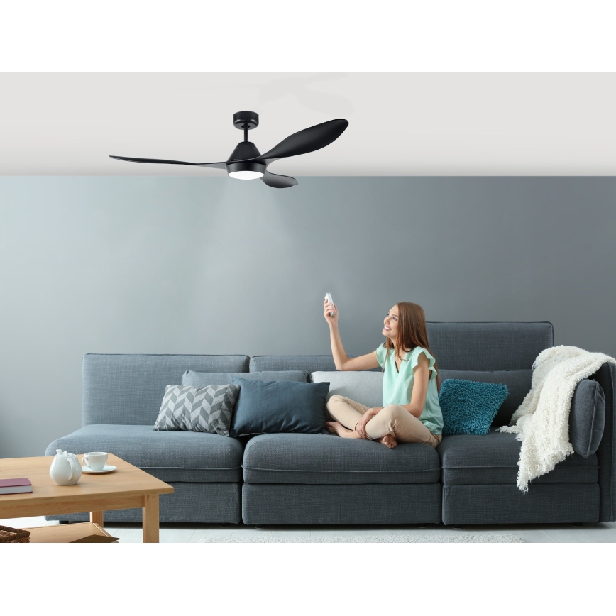 Eglo - LED Kattotuuletin LED/18W/230V + kauko-ohjaus