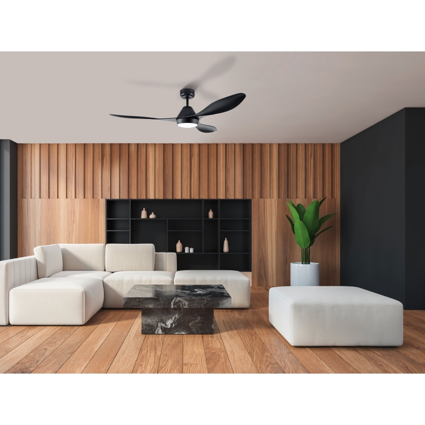 Eglo - LED Kattotuuletin LED/18W/230V + kauko-ohjaus