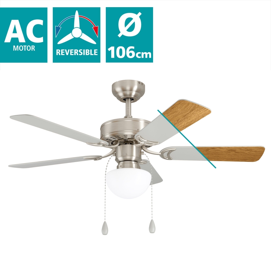 Eglo 35074 - Kattotuuletin CADIZ 1xE27 / 40W / 230V