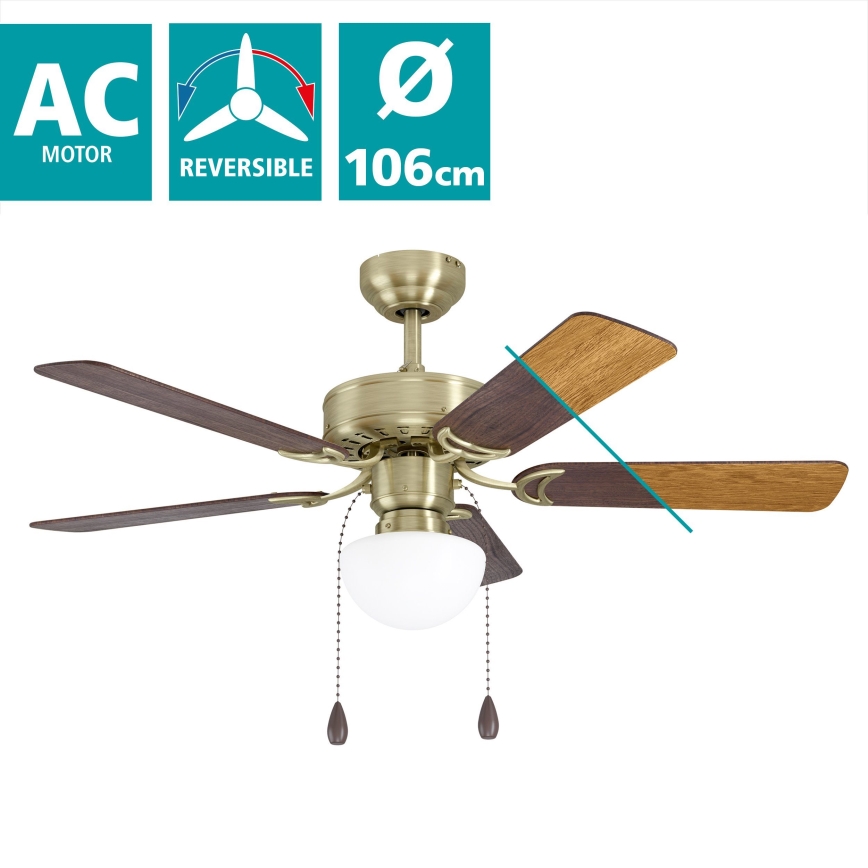 Eglo 35075 - Kattotuuletin CADIZ 1xE27 / 40W / 230V
