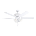Eglo 35076 - Kattotuuletin LAS PALMAS 3xE27 / 40W / 230V valkoinen