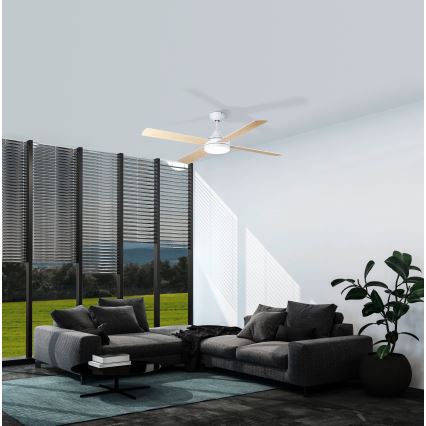 Eglo - LED Kattotuuletin LED/20W/230V 3000/4000/5000K + kauko-ohjaus valkoinen