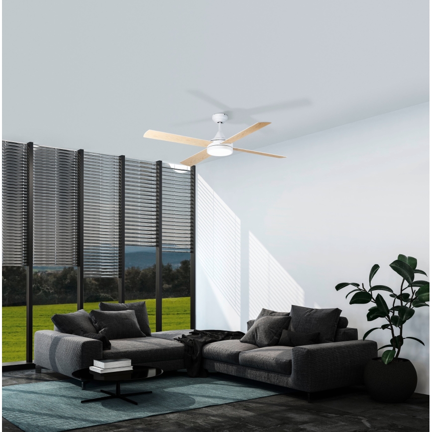 Eglo - LED Kattotuuletin LED/20W/230V 3000/4000/5000K + kauko-ohjaus valkoinen
