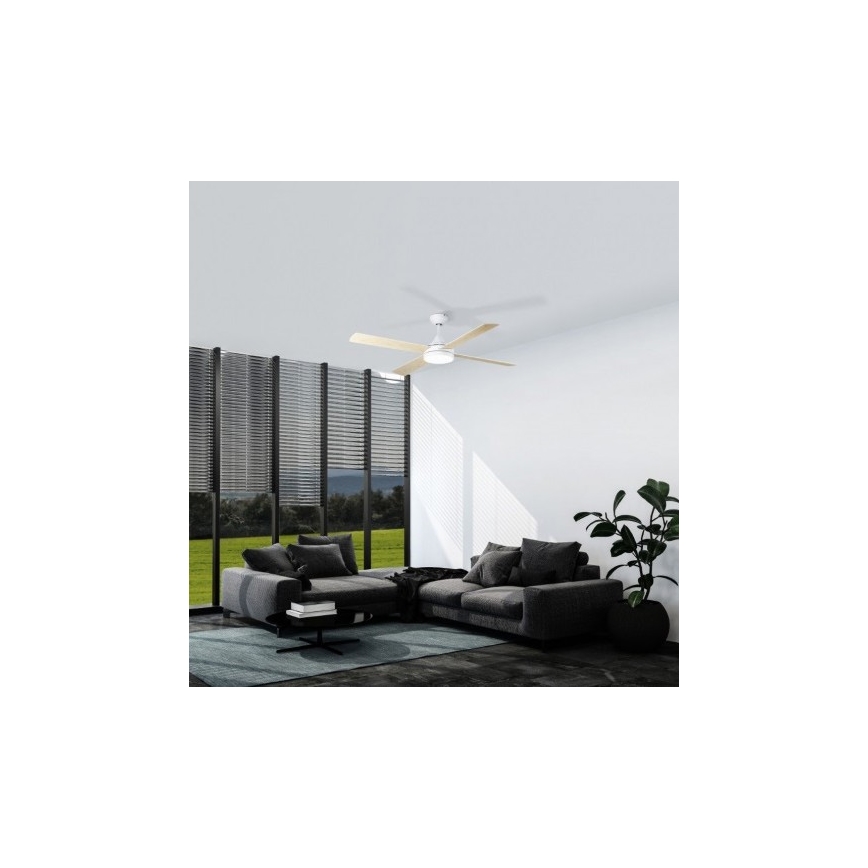 Eglo - LED Kattotuuletin LED/20W/230V 3000/4000/5000K + kauko-ohjaus valkoinen