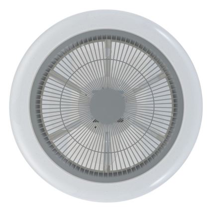 Eglo - LED Himmennettävä kattotuuletin LED/25,5W/230V harmaa + kauko-ohjaus