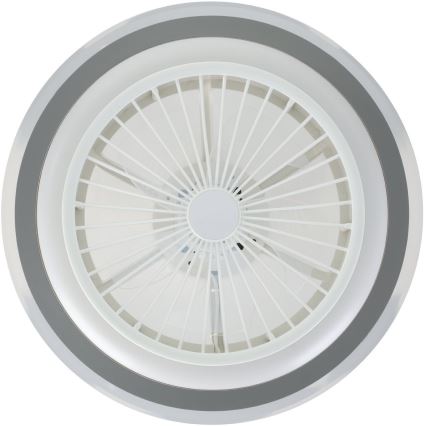 Eglo - LED Himmennettävä kattotuuletin LED/25,5W/230V valkoinen/harmaa 2700-6500K + kauko-ohjaus