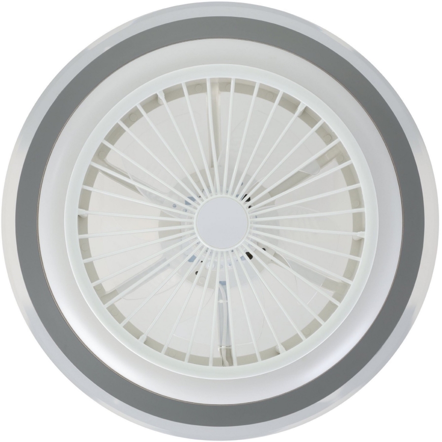 Eglo - LED Himmennettävä kattotuuletin LED/25,5W/230V valkoinen/harmaa 2700-6500K + kauko-ohjaus