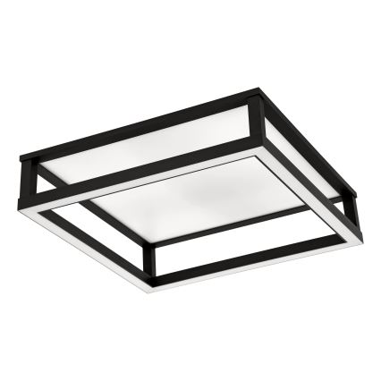 Eglo - Himmennettävä LED-kattovalaisin LED/29,4W/230V 2700-6500K musta + kauko-ohjaus