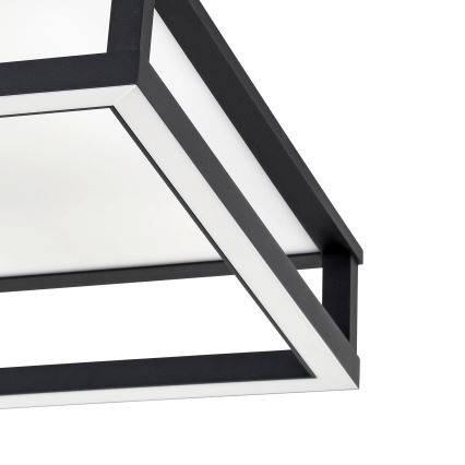 Eglo - Himmennettävä LED-kattovalaisin LED/29,4W/230V 2700-6500K musta + kauko-ohjaus
