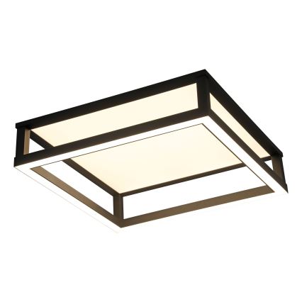Eglo - Himmennettävä LED-kattovalaisin LED/29,4W/230V 2700-6500K musta + kauko-ohjaus