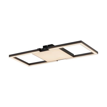 Eglo - Himmennettävä LED-kattovalaisin LED/26,2W/230V 2700-6500K musta + kauko-ohjaus