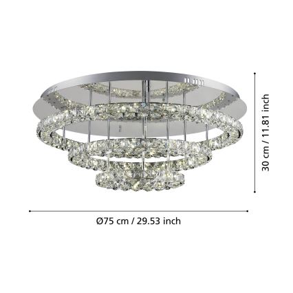 Eglo - LED-kattovalaisin LED/61W/230V