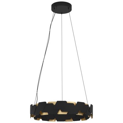 Eglo - Himmennettävä LED-kattokruunu johdossa LED/72W/230V 3000K musta/kulta