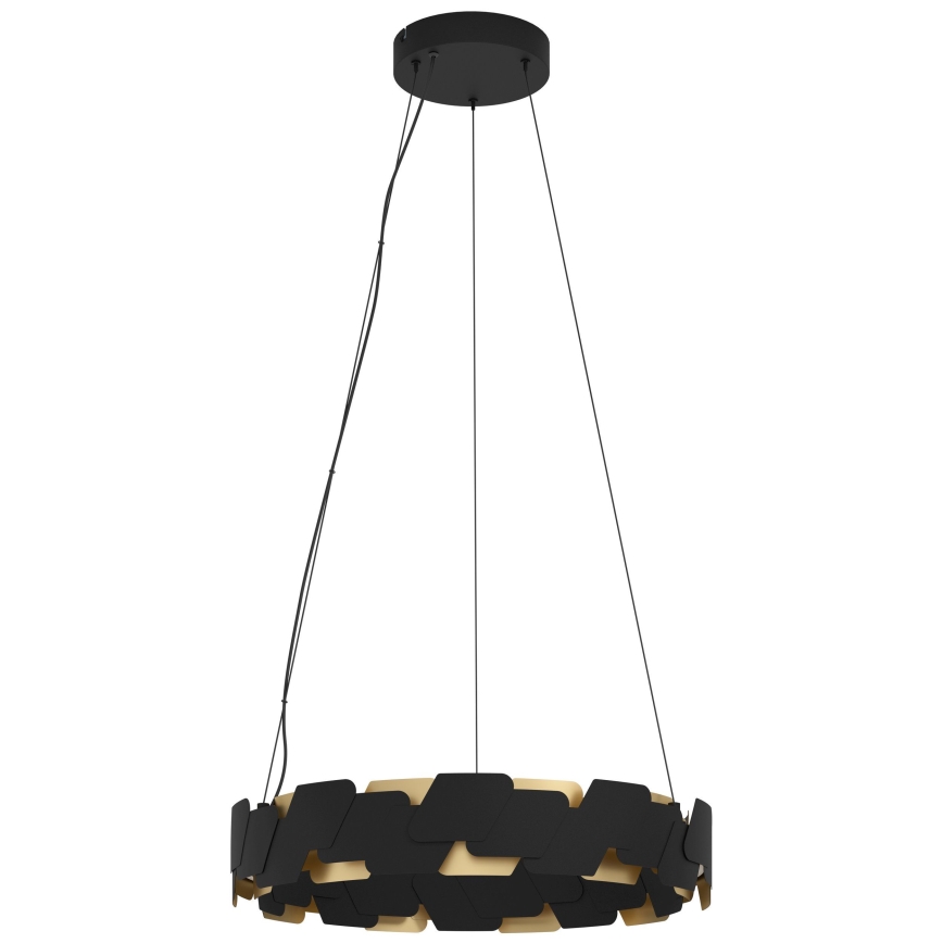 Eglo - Himmennettävä LED-kattokruunu johdossa LED/72W/230V 3000K musta/kulta