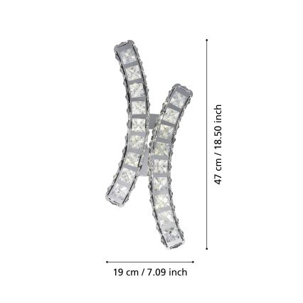 Eglo - LED-seinävalaisin LED/12W/230V