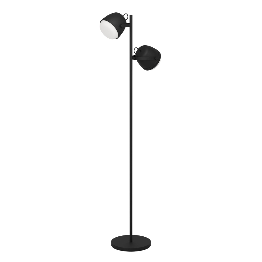 Eglo - Lattialamppu 2xE27/28W/230V musta