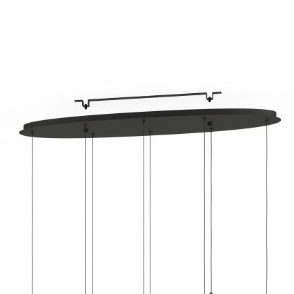 Eglo - Himmennettävä LED-kattokruunu johdossa 8xLED/4,2W/230V 3000K musta