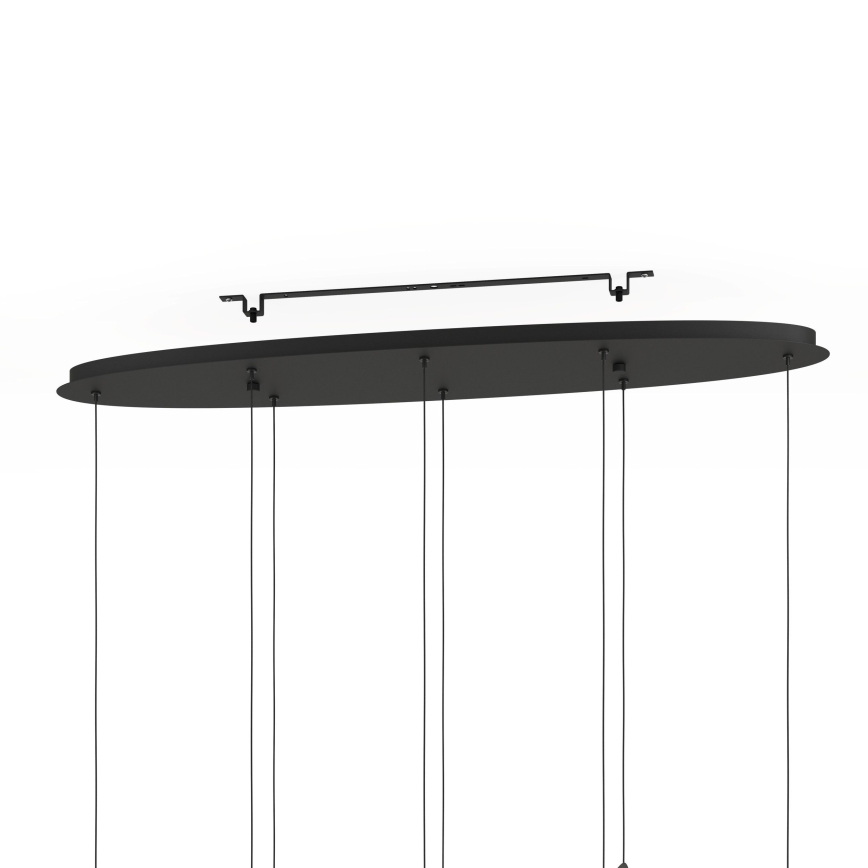 Eglo - Himmennettävä LED-kattokruunu johdossa 8xLED/4,2W/230V 3000K musta