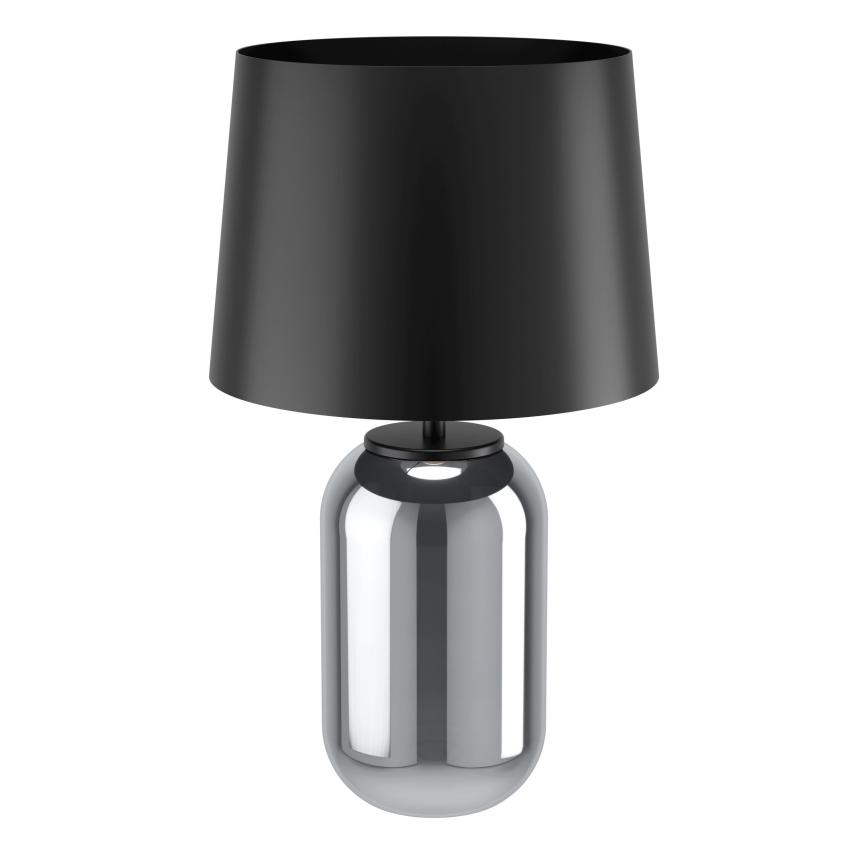 Eglo - Pöytävalaisin 1xE27/40W/230V musta/savuinen