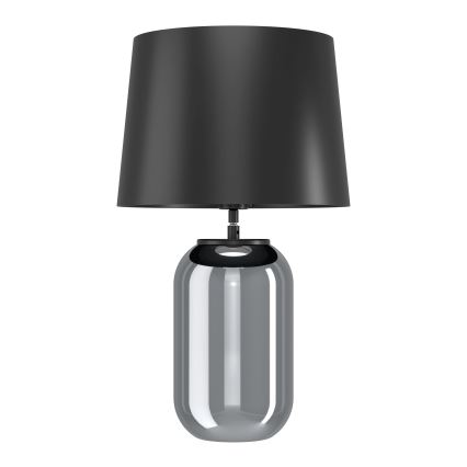 Eglo - Pöytävalaisin 1xE27/40W/230V musta/savuinen