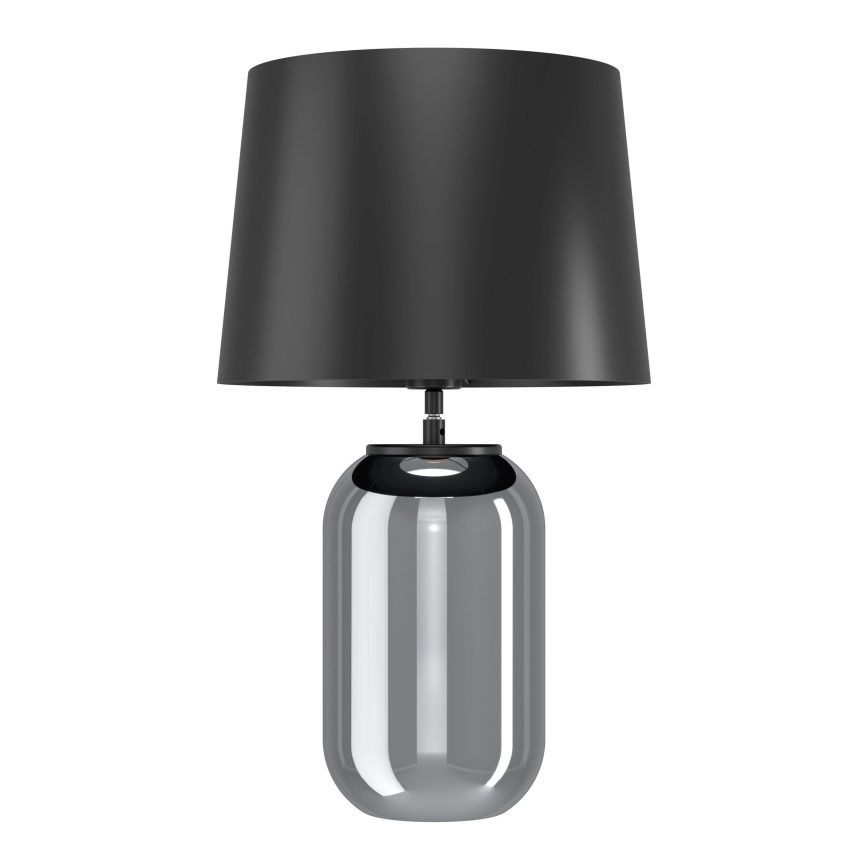 Eglo - Pöytävalaisin 1xE27/40W/230V musta/savuinen