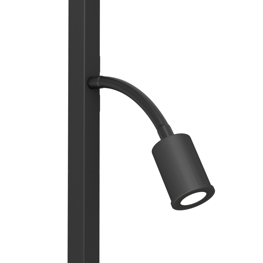 Eglo - LED-lattiavalaisin 1xE27/40W/230V + LED/3,8W 3000K musta