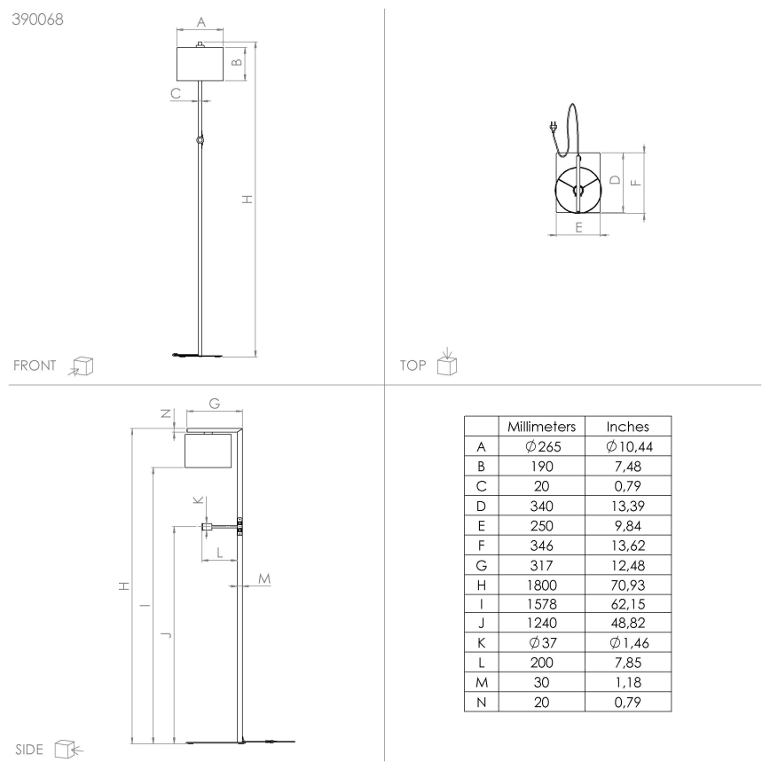 Eglo - LED-lattiavalaisin 1xE27/40W/230V + LED/3,8W 3000K musta