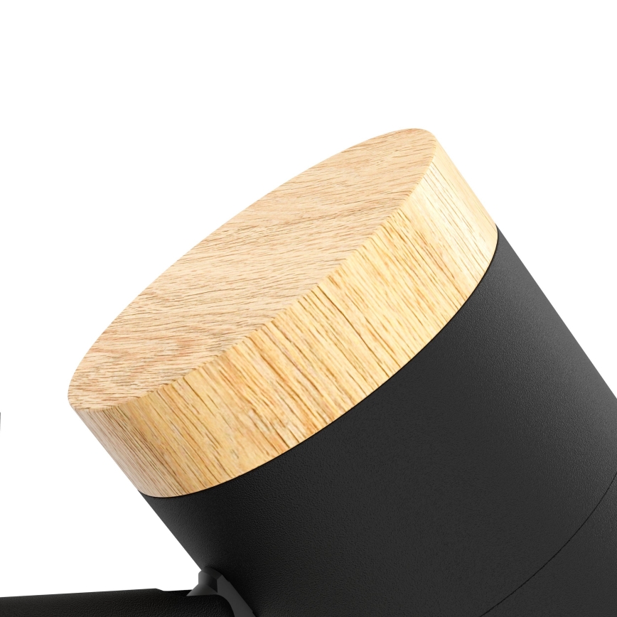 Eglo - LED-lattiavalaisin 3xGU10/4,5W/230V 3000K musta/ruskea