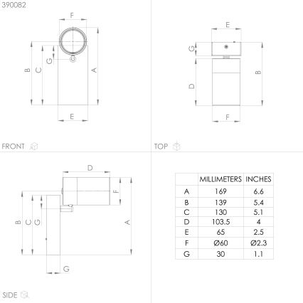 Eglo - LED-seinävalaisin 1xGU10/4,5W/230V 3000K musta/kulta