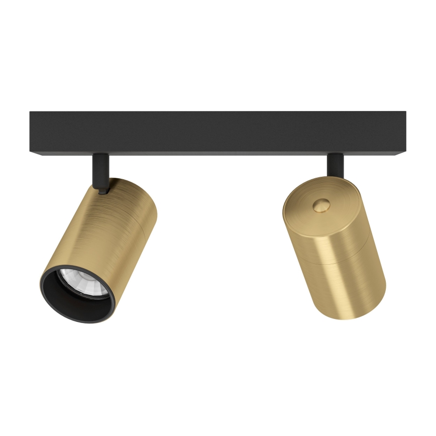 Eglo - LED-kohdevalaisin 2xGU10/4,5W/230V 3000K musta/kulta