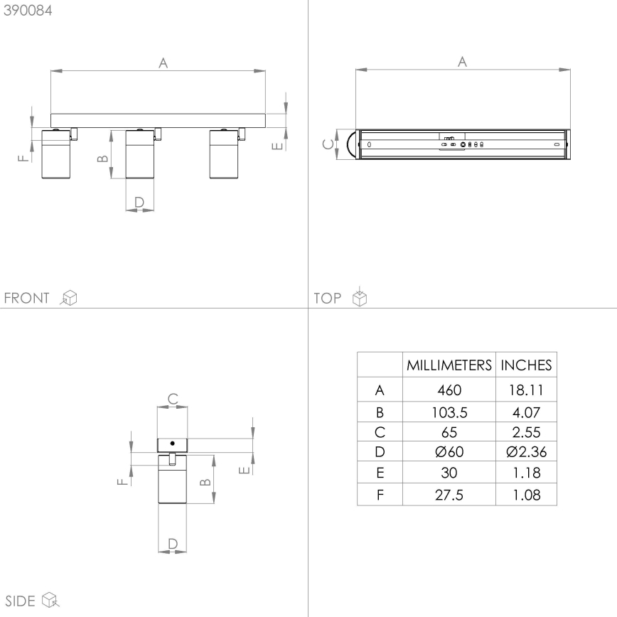 Eglo - LED-kohdevalaisin 3xGU10/4,5W/230V 3000K musta/kulta