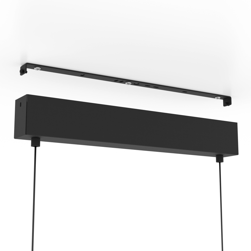 Eglo - Himmennettävä LED-kattokruunu johdossa 2xLED/12,5W/230V + LED/15,5W 3000K musta