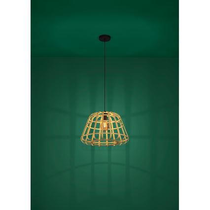Eglo - Kattokruunu johdossa 1xE27/40W/230V halkaisija 50 cm bambu