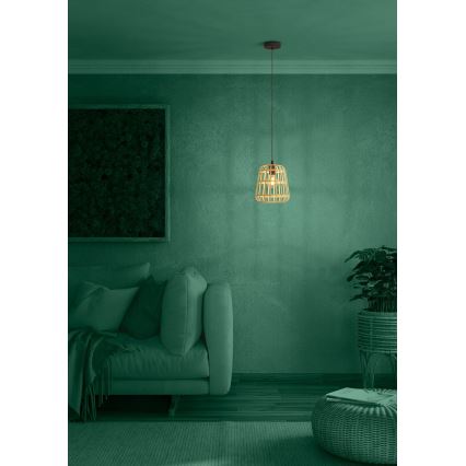 Eglo - Kattokruunu johdossa 1xE27/40W/230V halkaisija 24 cm bambu