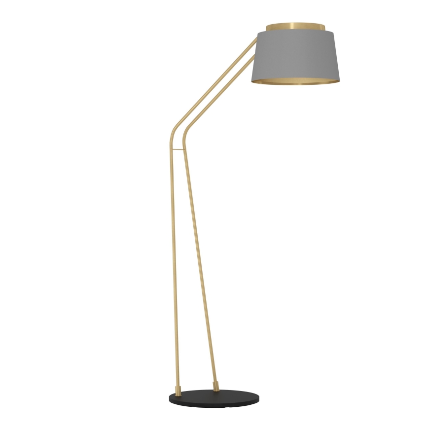 Eglo - Lattialamppu 1xE27/40W/230V harmaa/kulta