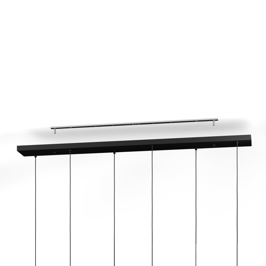 Eglo - Kattokruunu johdossa 6xE27/40W/230V musta/kulta