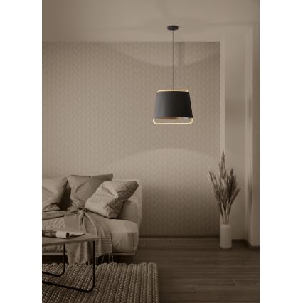 Eglo - Kattokruunu johdossa 1xE27/40W/230V musta
