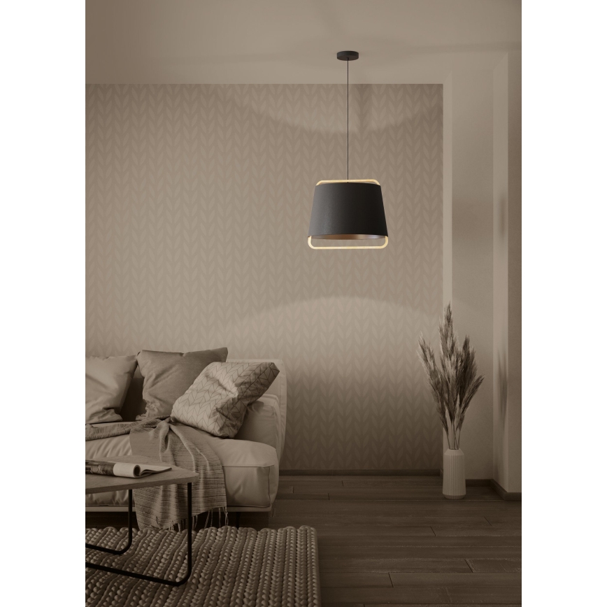 Eglo - Kattokruunu johdossa 1xE27/40W/230V musta