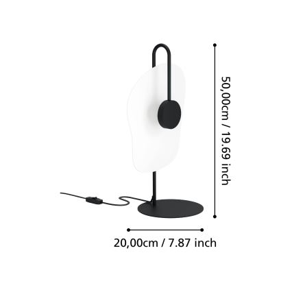 Eglo - LED-pöytävalaisin LED/5,4W/230V 3000K musta