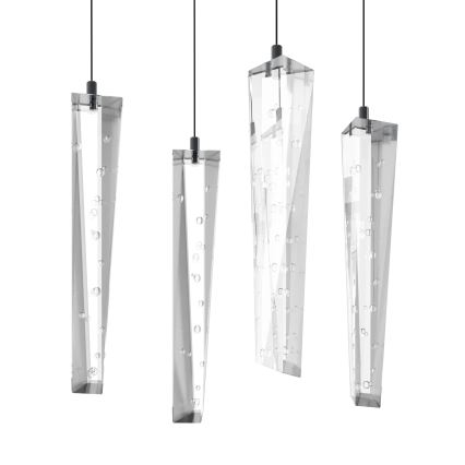 Eglo - Himmennettävä LED-kattokruunu johdossa 8xLED/4,2W/230V 3000K läpinäkyvä