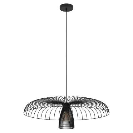 Eglo - Kattokruunu johdossa 1xE27/60W/230V halkaisija 77 cm musta