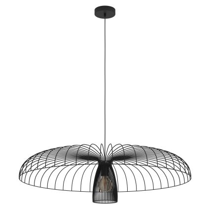 Eglo - Kattokruunu johdossa 1xE27/60W/230V halkaisija 98,5 cm musta