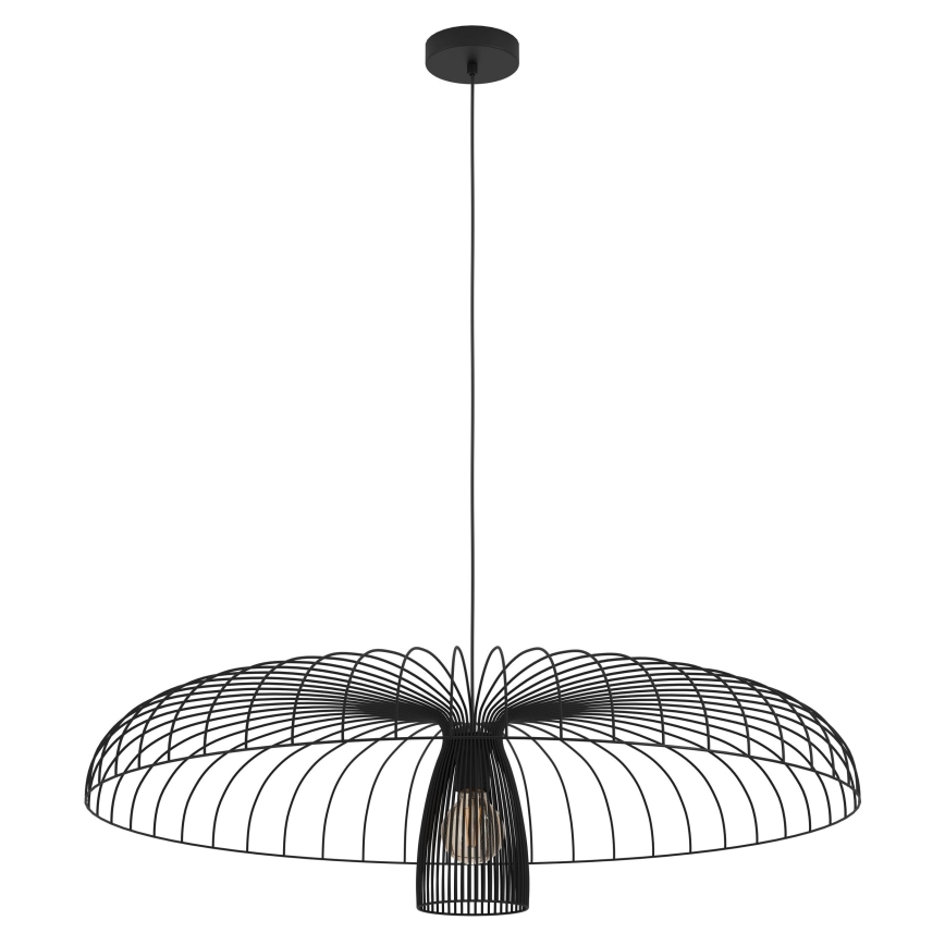 Eglo - Kattokruunu johdossa 1xE27/60W/230V halkaisija 98,5 cm musta